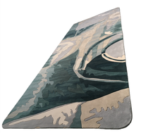 Tapis de sol moderne personnalisé pour la maison, tapis fait main en laine touffetée, salon, pour porte, salon et hôtel, tapis commercial
