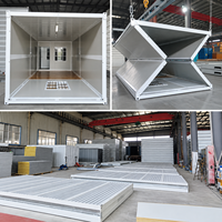 Maison Modulaire Préfabriquée Portable de Luxe Moderne avec Mezzanine, Espaces Appartement et Bureau, 20 pieds