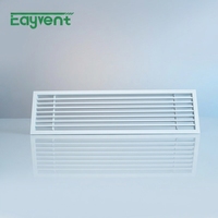 Grille de ventilation linéaire en aluminium ultra-mince et invisible à lame unique fixe pour plafond de maison de luxe, longueur personnalisée