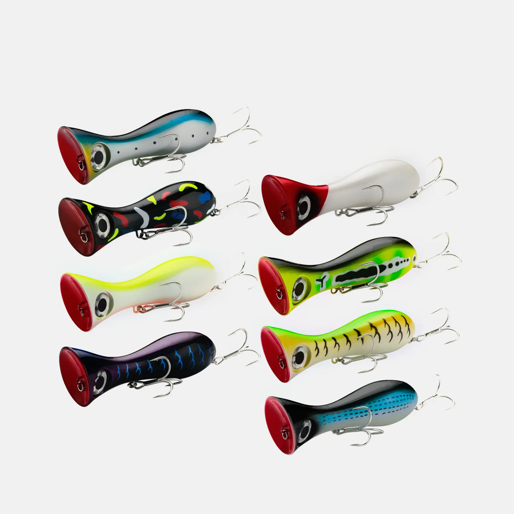 High Quality 9.5CM 31g Saltwater Floating Topwater Big Game Fishing Pop Lure Bait Artificial Lure Wobblers 3D Design Big Fish