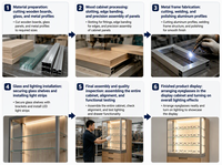 Spécialisés dans les vitrines LED modernes sur mesure, en gros et en détail, idéales pour les magasins de lunettes de soleil et les studios d'optique
