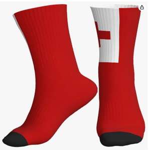 Calcetines Largos Casuales Cómodos y Transpirables con Estampado de la Bandera de las Islas Salomón para Hombre y <span class=keywords><strong>Mujer</strong></span>, Venta al Por Mayor - Product Image 2