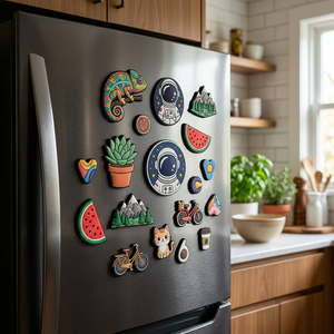 Aimant <span class=keywords><strong>de</strong></span> réfrigérateur personnalisé en PVC souple, motif chat mignon, monument <span class=keywords><strong>de</strong></span> <span class=keywords><strong>Paris</strong></span>, alimentation, plante, décoration intérieure - Product Image 6