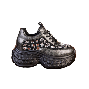 Best-selling <b>platform</b> high-heeled <b>shoes</b> <b>for</b> <b>women</b> 2026 new style retro breathable sports and casual <b>shoes</b> thick sole sneakers - Product Image 4