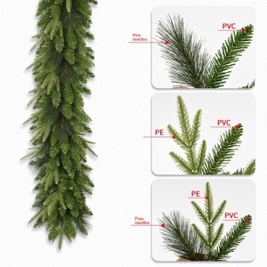 PE New Grass Green Simulation Christmas Rattan <b>PVC</b> Material Store Window <b>Dress</b> Scene Layout for Store Christmas Decorations - Product Image 4