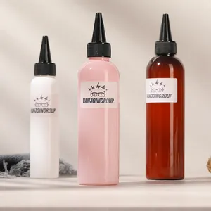 30ml 60ml 120ml 240ml 플라스틱 PE 접착제 병 100 ml 잉크 안료 병 헤어 오일 병 트위스트 캡