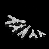 Raccord de tuyau d'air miniature Chang En 3/8 pouces 9,5 mm en forme de Y, connecteur à 3 voies, douille lisse, connecteur de tube en polypropylène PP