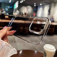 Coque de Téléphone Portable Antichoc en PC Transparent et TPU Souple, Haute Clarté, pour iPhone 13 14 15 16 Pro Max et Samsung – Vente en Gros