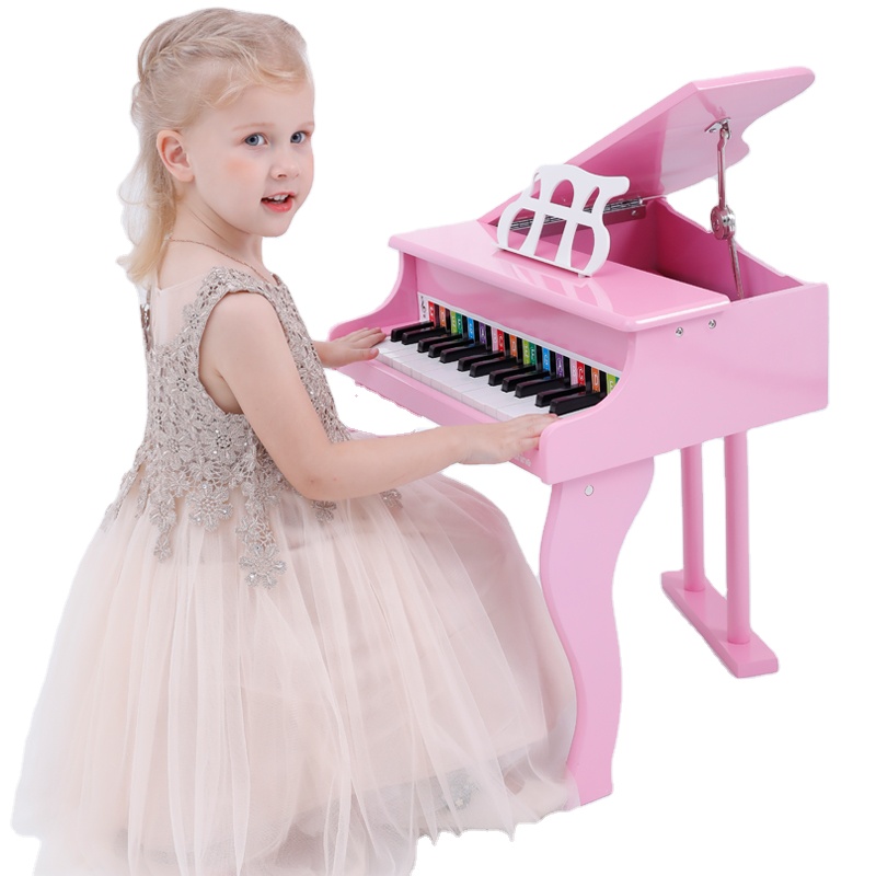 Onshine новый дизайн, высокое качество, детский музыкальный инструмент для раннего развития, игрушка, мини Деревянное пианино, многоцветный