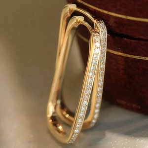 Orecchini a Cerchio Ovali per Donne, Design Geometrico Semplice, Accessori per Orecchie da Indossare Quotidianamente - Product Image 1
