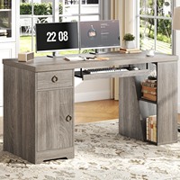 Bureau d'ordinateur simple pour la maison et le bureau, avec tiroir verrouillable, idéal pour l'écriture et l'étude des étudiants, bureau de chambre à coucher