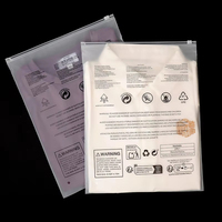 Sacs personnalisés imprimés en héliogravure avec sceau pour vêtements et signe d'avertissement, fermeture éclair en PE, résistants à l'humidité