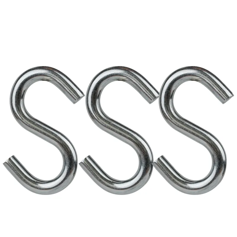 خطافات عالية الجودة على شكل حرف S من الفولاذ المقاوم للصدأ للخدمة الشاقة