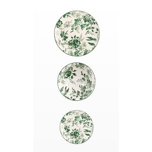 Juego de 18 Platos Verdes Margaret de 27 cm, Juego de Vajilla - Product Image 1