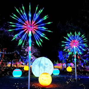 Lumières LED 3D à motif de feux d'artifice pour l'extérieur, pour la décoration de Noël et du Nouvel An - Product Image 1
