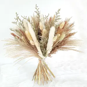 Fontes Do Casamento DIY Flores Secas Pampasss Grass Bouquet Seco Natural Pampas Grass Para Casamento Road Decoração