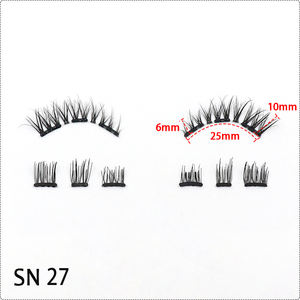 <span class=keywords><strong>Cils</strong></span> Magnétiques Quantiques Réutilisables en Bande Complète, Effet Naturel, <span class=keywords><strong>Faux</strong></span> <span class=keywords><strong>Cils</strong></span> 3D en Vison, Deux Couches, Marque Privée, Vente en Gros - Product Image 3