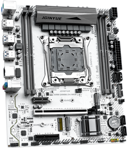 JGINYUE X99 Motherboard Xeon 2620 V3 <b>DDR4</b> 4-Channel <b>RAM</b> M.2 NVME WIFI Mini-ATX GAMING ARGB High Memory Capacity Supports up to 1 - Product Image 1