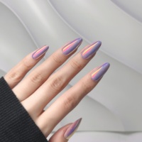 AIERFEI Designer Appuyez sur les ongles Chrome Forme d'amande Faux ongles Fabricant de marque privée