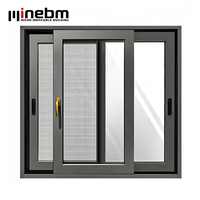 Maßgefertigte Aluminium-Schiebefenster Energieeffizient NFRC AS2047 Gehärtetes Glas Hurrikan-Zertifizierung Aluminium-Schiebefenster