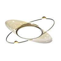 JACKSUN Plafonnier LED nordique moderne pour chambre principale Projection d'étoiles romantiques de luxe Phare de salon simple