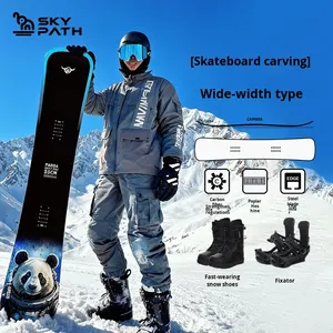 Tabla de Esquí/Snowboard de Fibra de Carbono Ancha y Suave de Una Sola Pieza, Invierno, 150 cm, Juego de Esquí de <span class=keywords><strong>Alta</strong></span> <span class=keywords><strong>Gama</strong></span> - Product Image 3