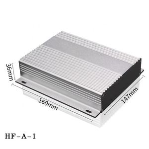 EBM IP54 Control Box Aluminum Extruded <b>Enclosure</b> Housing Amplifier PCB Case Powder Coated Extrusion Heatsink Project Box - Product Image 2