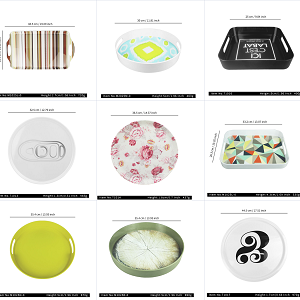 Plateaux de service rectangulaires en plastique mélamine de 22 pouces de haute qualité Grands plateaux alimentaires rectangulaires durables Usage domestique Vente en gros à bas quantité minimale de commande - Product Image 6