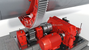 ยางล้อเตาเผาแบบไฮดรอลิกเฟืองหมุนและเส้นรอบวง - Product Image 2