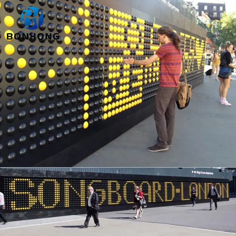 Bonhong grosir Permainan dinding papan lagu Flip itu seni interaktif dinding bola sentuh permainan dinding untuk bersenang-senang