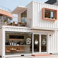 Maison conteneur préfabriquée moderne et tendance à montage rapide, mini-atelier de café extérieur pliable et détachable, hôtel