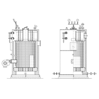 Petite chaudière à eau chaude à mazout diesel pour l'eau chaude de chaudière d'eau chaude d'acier inoxydable de piscine