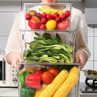 Koelkastopbergers - Voedselveilige, vrieskastbestendige keukenorganizers voor fruit, groenten, eieren en voedselconservering