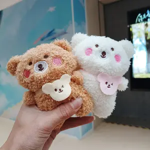 Kawaii Bear Keyring Decoration Bag Pendant Teddy Bear mini Plush Toys Keychain