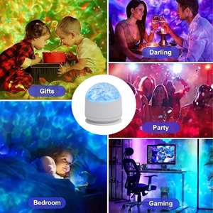 16 Color Water Ripple Aurora Projector <b>Light</b> USB Powered Remote Control High CRI 90 Dimmable Bedroom Festival Night <b>Light</b> - Product Image 3