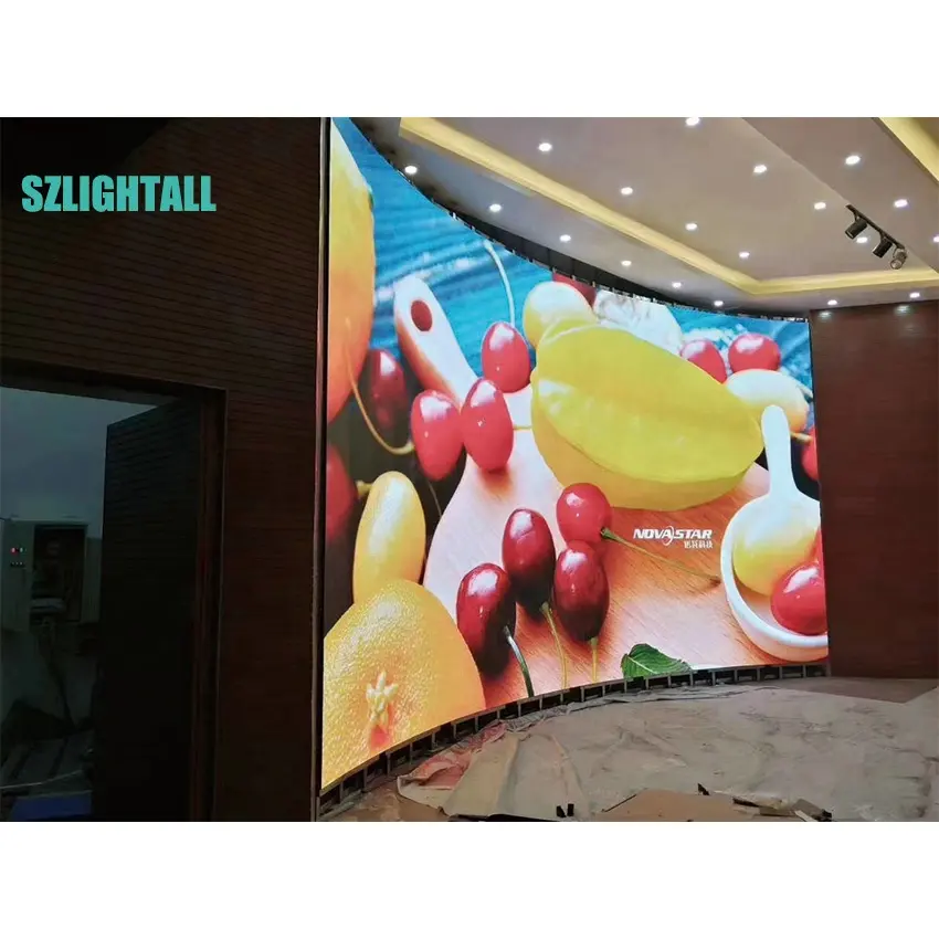 High definition Curved LED video wall screen P3.91 P4.81 indoor outdoor Flexible LED screen panel