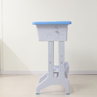 Ensemble Chaise et Bureau Moderne pour Enfants, Hauteur Réglable, Écologique, en Plastique et Métal, Mobilier Scolaire avec Rangement pour Salle de Classe, Vente en Gros