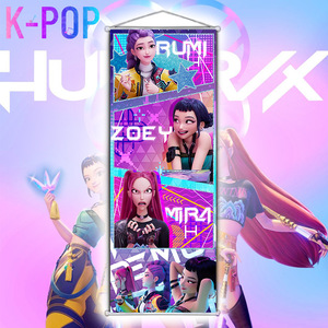 70*25cm 3000 Designs Japan Anime K POP Hunters Paintings Hanging Cloth Poster Wall Scroll Poster - Product Image 3