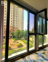 Ventanas Abatibles de Aluminio con Perfil de Puente Roto, Calidad Energy Star, Precio Directo de Fábrica, para Apartamentos, Hoteles y Villas