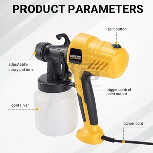 <span class=keywords><strong>Pistola</strong></span> <span class=keywords><strong>de</strong></span> Pintura Eléctrica Profesional HVLP <span class=keywords><strong>de</strong></span> 400W, 4 Boquillas, 3 Patrones, <span class=keywords><strong>para</strong></span> <span class=keywords><strong>Pintar</strong></span> Autos, Muebles, <span class=keywords><strong>Puertas</strong></span> Metálicas, Capacidad <span class=keywords><strong>de</strong></span> 800ml, Bricolaje - Product Image 4