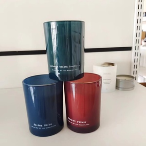 Tùy Chỉnh Sang Trọng Rỗng Nến Jar 8 Oz 10 Oz 14 Oz Matte Màu Sáp Ong Nến Thủy Tinh Với Nắp Nến Thơm Cho Giáng Sinh - Product Image 4