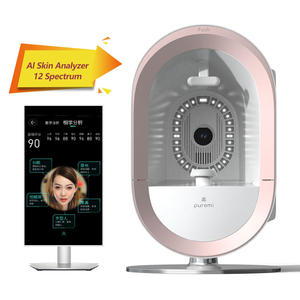 Analyseur de peau professionnel alimenté par l'IA, vue en perspective 3D, prédiction du futur, utilisation domestique, matériau ABS, détection de l'humidité et des rides, DS-97 - Product Image 1