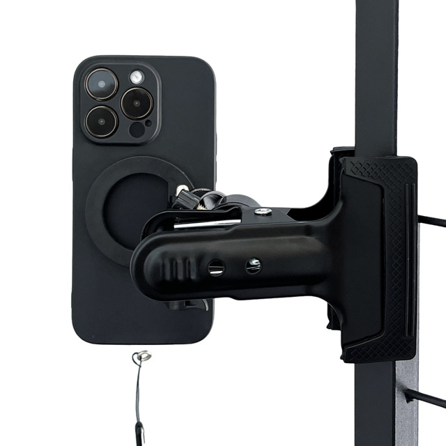 Magnetic Plastic Mobile Phone Power Clip 360 Degree Rotating Lazy Stand Multi-Purpose Quick Release Clip