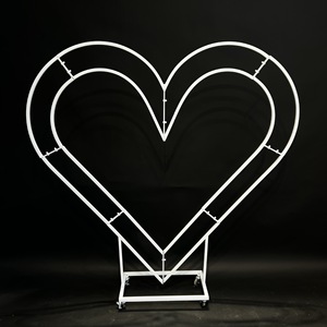 โครงเหล็กรูปผีเสื้อ Y1015 <span class=keywords><strong>รูป</strong></span><span class=keywords><strong>หัวใจ</strong></span> <span class=keywords><strong>ซุ้ม</strong></span>โค้งพระจันทร์ สำหรับตกแต่งห้องพักส่วนตัวในโรงแรม งานเลี้ยงวันเกิด - Product Image 4