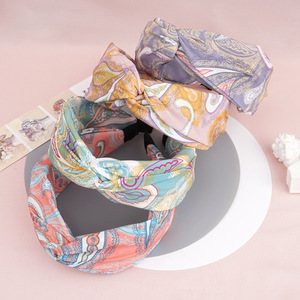 Bandeau croisé en tissu, style européen, imprimé avocat, pour usage quotidien, accessoire pour cheveux femme - Product Image 2