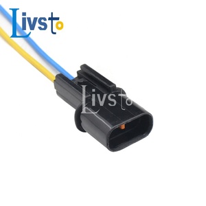 2-pins mannelijke grijze auto-kabelboomconnectoren, zuiver koperen geleider, 600V, PVC-mantel, IP67, voor elektronische apparaten en huishoudelijke apparaten - Product Image 3
