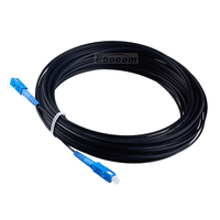 Cable de caída plana FTTH para interiores y exteriores Cable de conexión FTTH G657A2 Modo único SC LC UPC APC 10M 20M 30M Cable de conexión de fibra óptica OEM