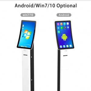 Écran tactile incurvé de gestion des appareils mobiles 23.6/32 pouces WiFi/BT/Ethernet connecter haut-parleur audio numérique kiosque libre-<span class=keywords><strong>service</strong></span> - Product Image 6