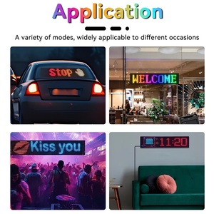 자동차 용 악마 눈 빛 대형 프로그래밍 가능한 유연한 Led 디스플레이 화면 DIY 자동차 동적 Led 눈 자동차 앞 유리 - Product Image 6