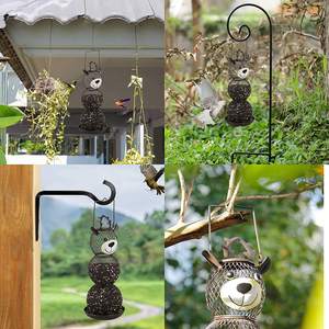 Oniya Renne <span class=keywords><strong>Heavy</strong></span> <span class=keywords><strong>Duty</strong></span> Metal Mesh Extérieur Suspendu Mangeoire à Oiseaux Sauvages pour Extérieur Jardin Cour Décoration - Product Image 3